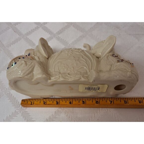 Lenox Porcelain Mantle Clock Elephants Jeweled Treasures Collection - Picture 5 of 7